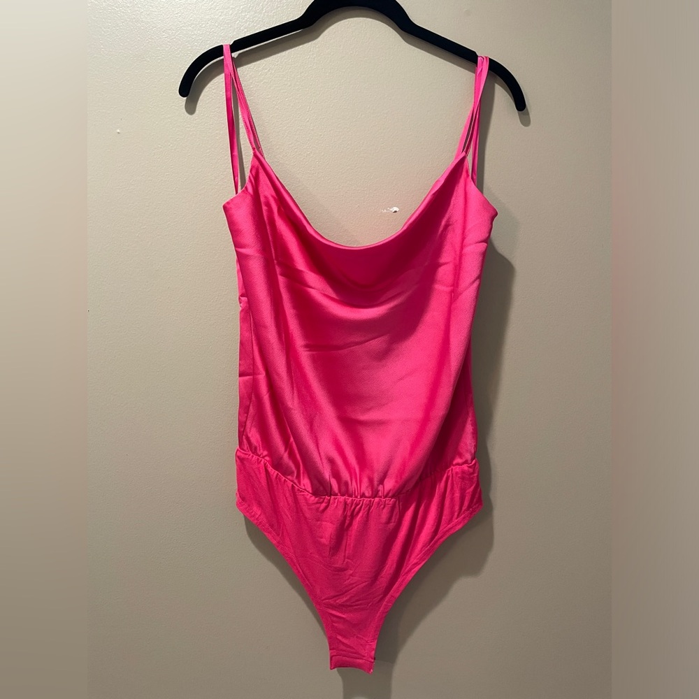 She + Sky bodysuit, NWT, bright pink, S